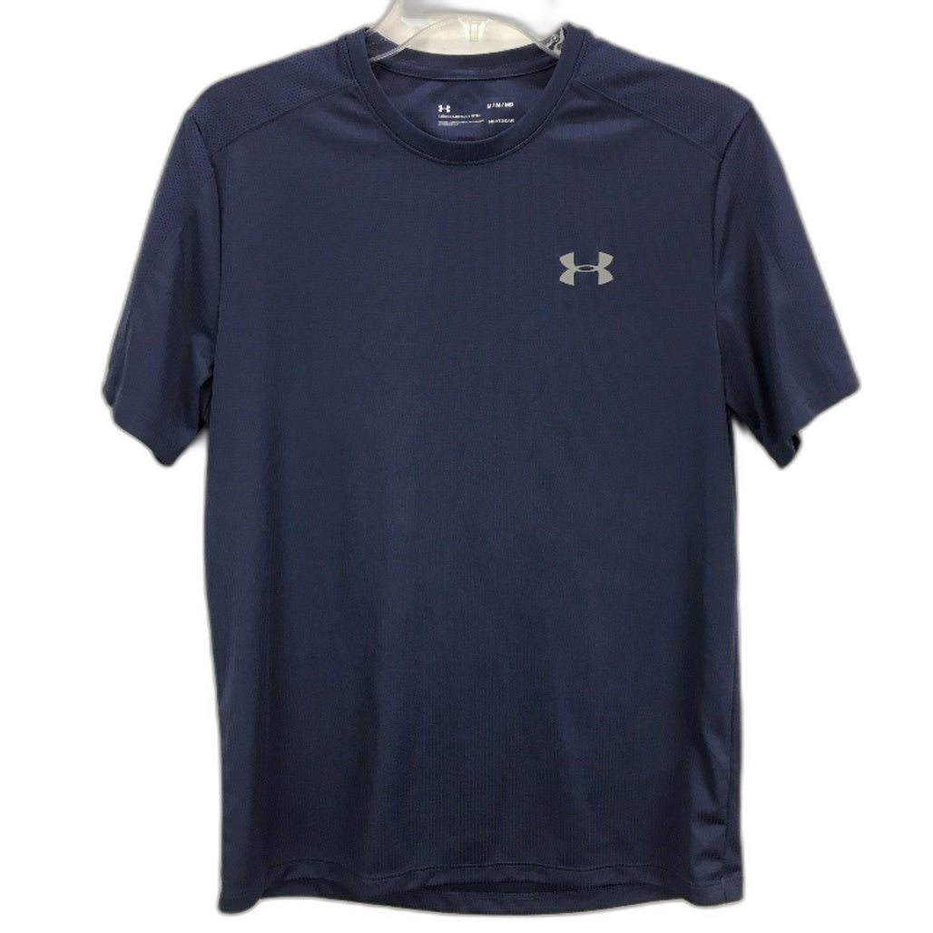 Under Armour Navy Blue Heatgear Activewear Sports Lightweight T-Shirt Mens M