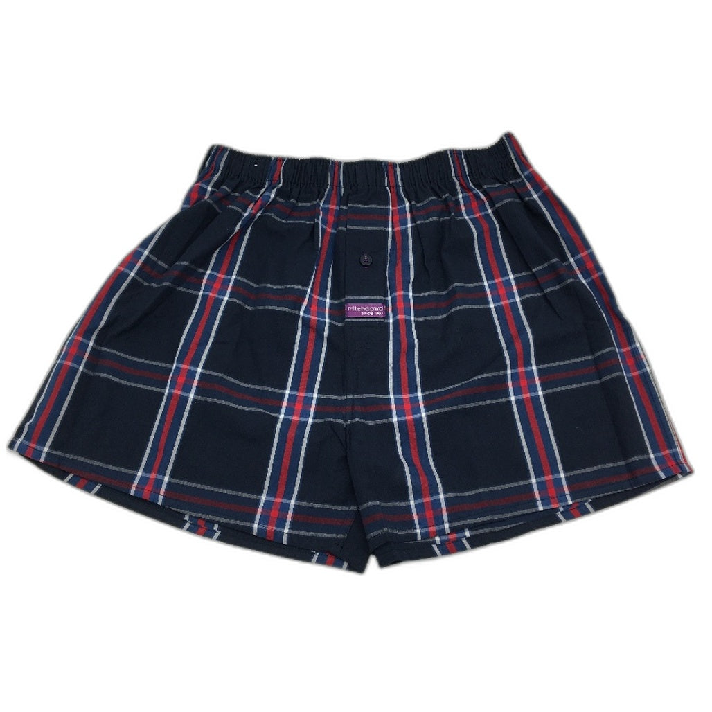 Mitch Dowd 3 Pack 100% Cotton Woven Checkered Boxers Set Mens Size S NEW