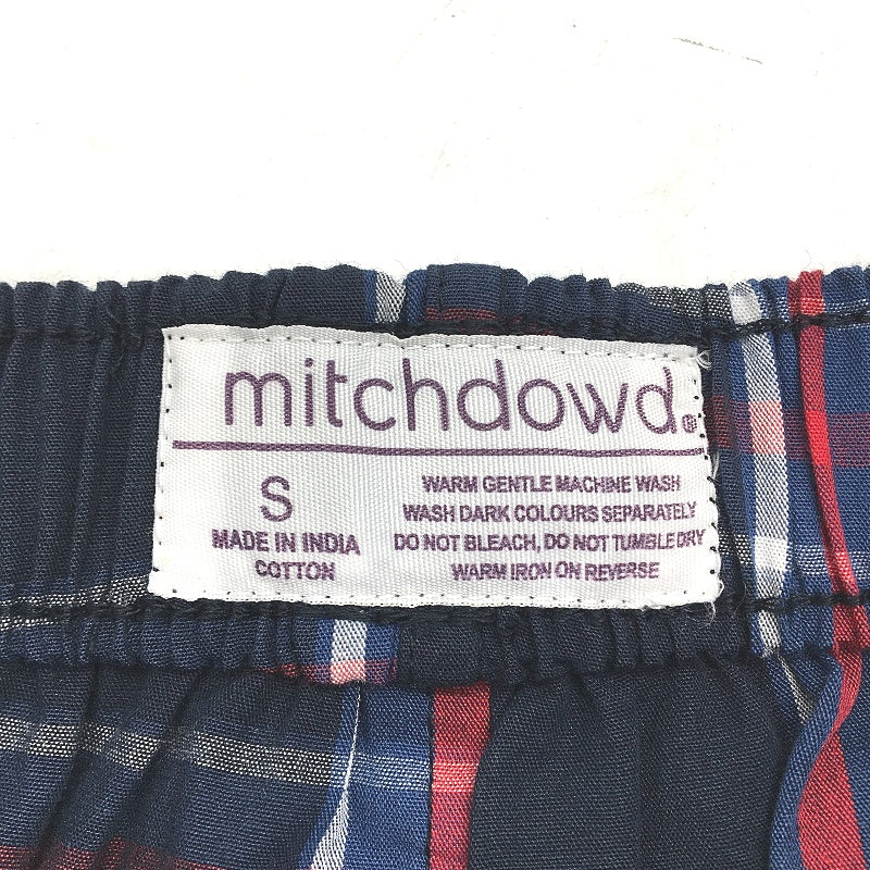 Mitch Dowd 3 Pack 100% Cotton Woven Checkered Boxers Set Mens Size S NEW