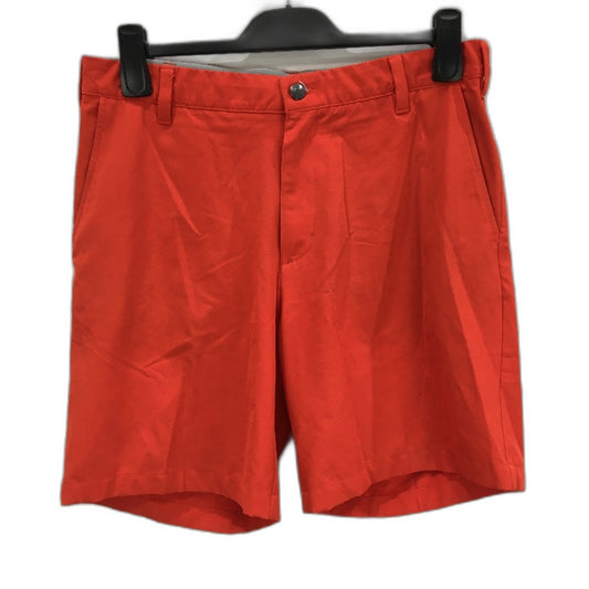 Adidas Bright Red Casual Zip & Button Lightweight Shorts Mens Size 32