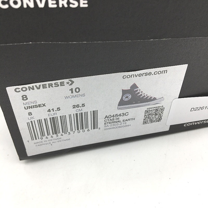 Converse All Star CTAS HI Top Eternal Earth Sneakers Unisex EU 41.5 L10 M8