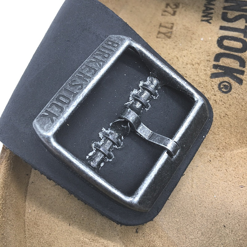 Birkenstock Classic Arizona Black Regular Fit Leather Slides EU 42 L11 M9 DEMO