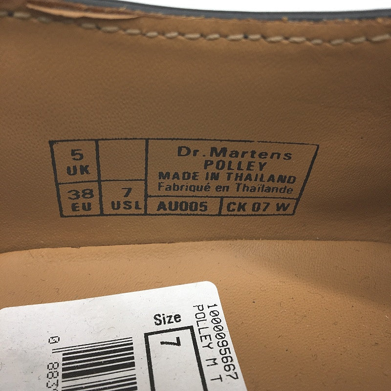 Dr Martin Black Polley T Bar Mary Jane Leather Shoes Ladies EU 38 US 7 UK 5