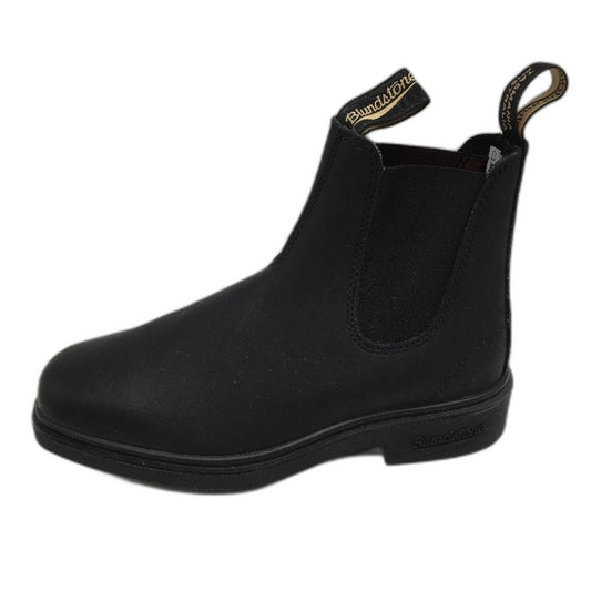 Blundstone Black Leather Elastic Sided Slip On Boots Unisex US L7 M5 UK 4