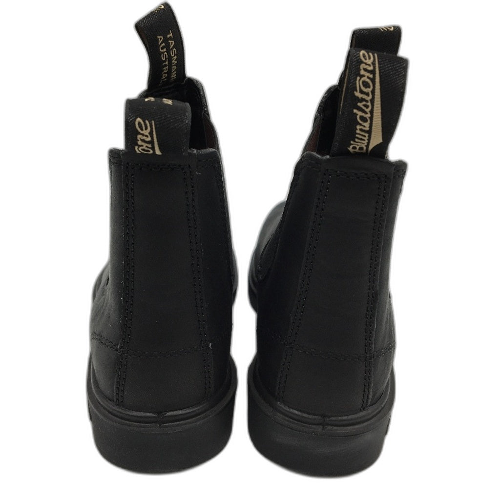 Blundstone Black Leather Elastic Sided Slip On Boots Unisex US L7 M5 UK 4