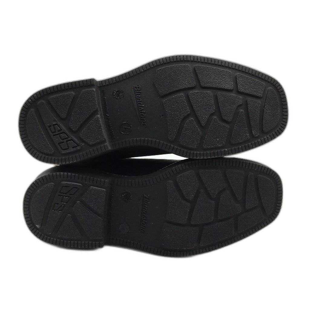 Blundstone Black Leather Elastic Sided Slip On Boots Unisex US L7 M5 UK 4