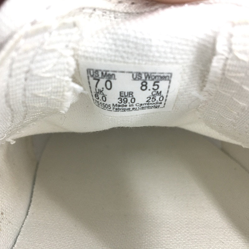 Vans White Classic Slip On Old Skool Skate Shoes Unisex US M7 L8.5 EU 39 NEW