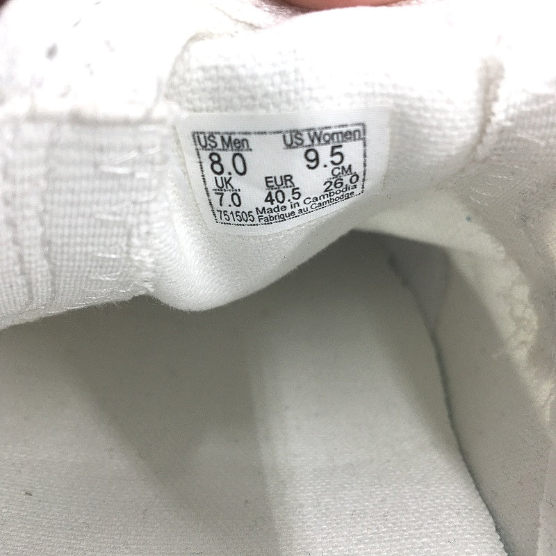 Vans White Classic Slip On Old Skool Skate Shoes Unisex US M8 L9.5 EU 40.5 NEW