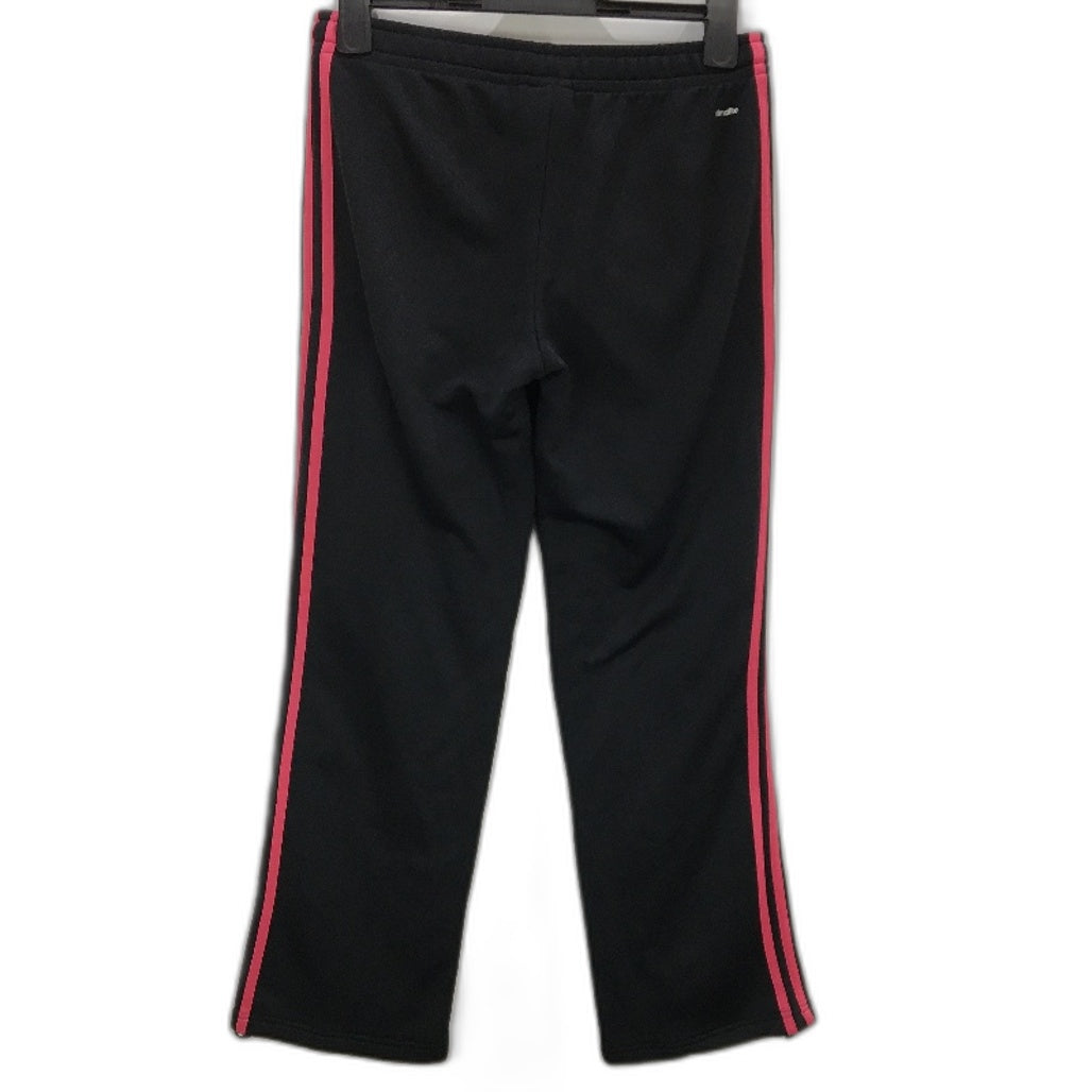 Adidas Climalite Black Pink Lined French Terry Trackpants Ladies Size Small