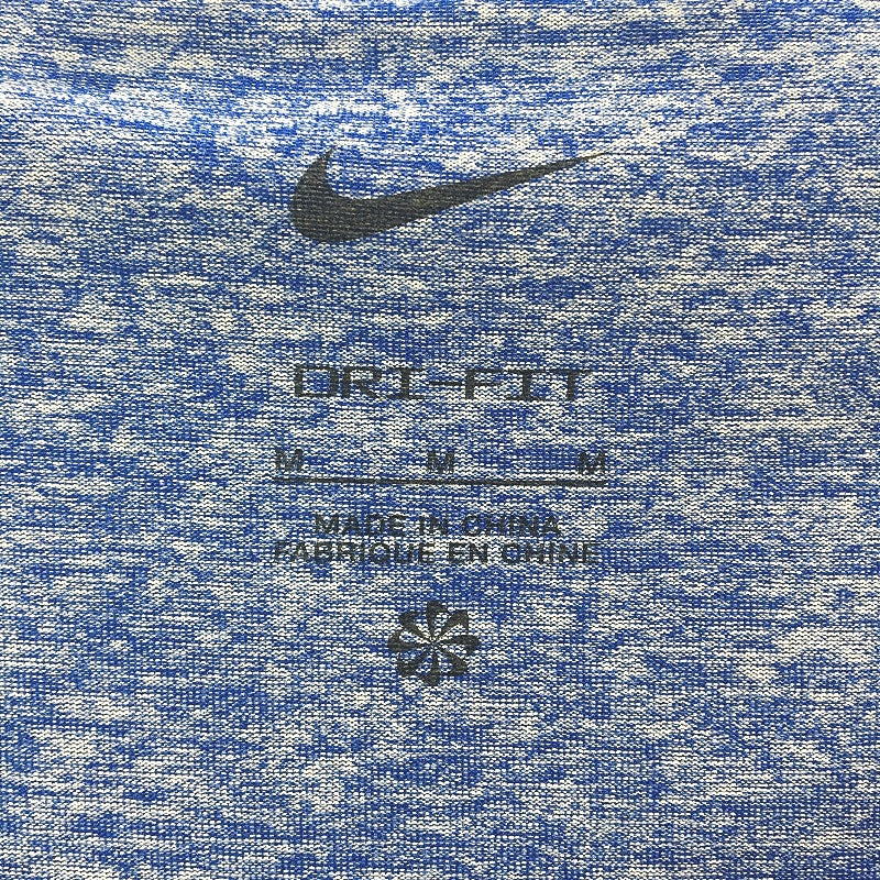 Nike Rise 365 Dri-Fit Short Sleeve Blue Running Top Mens Size Medium