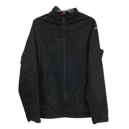 Slazenger Full Zip Black Weatherproof Rain Jacket Mens Size Medium
