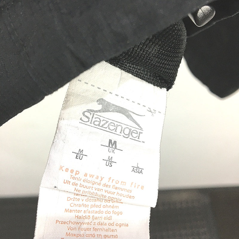 Slazenger Full Zip Black Weatherproof Rain Jacket Mens Size Medium