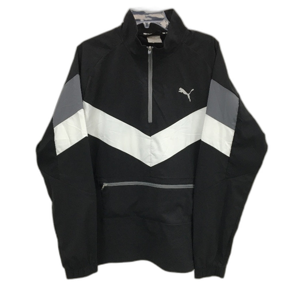 Puma DryCell Quarter Zip Packable Black Training Jacket Mens Size Medium