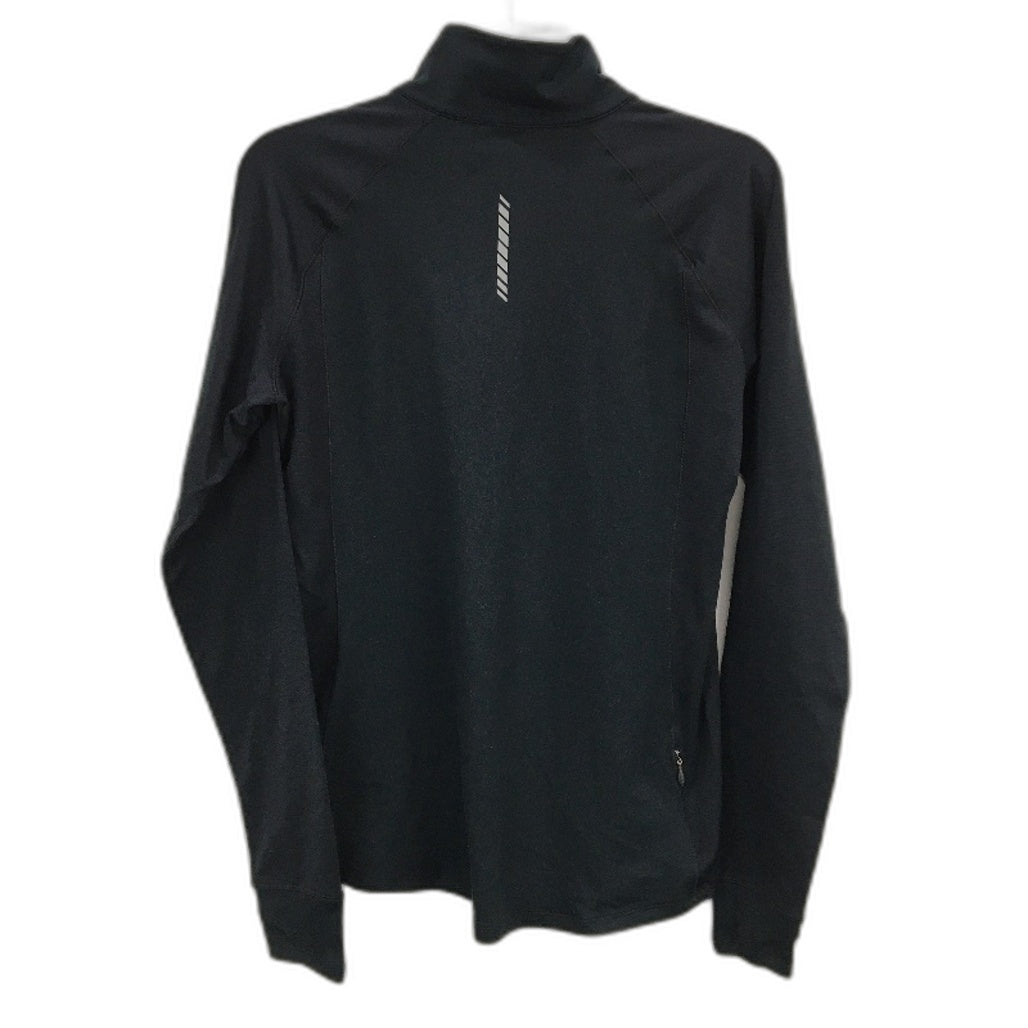 Under Armour Threadborne Run True Half Zip Black T-Shirt Ladies Size Large