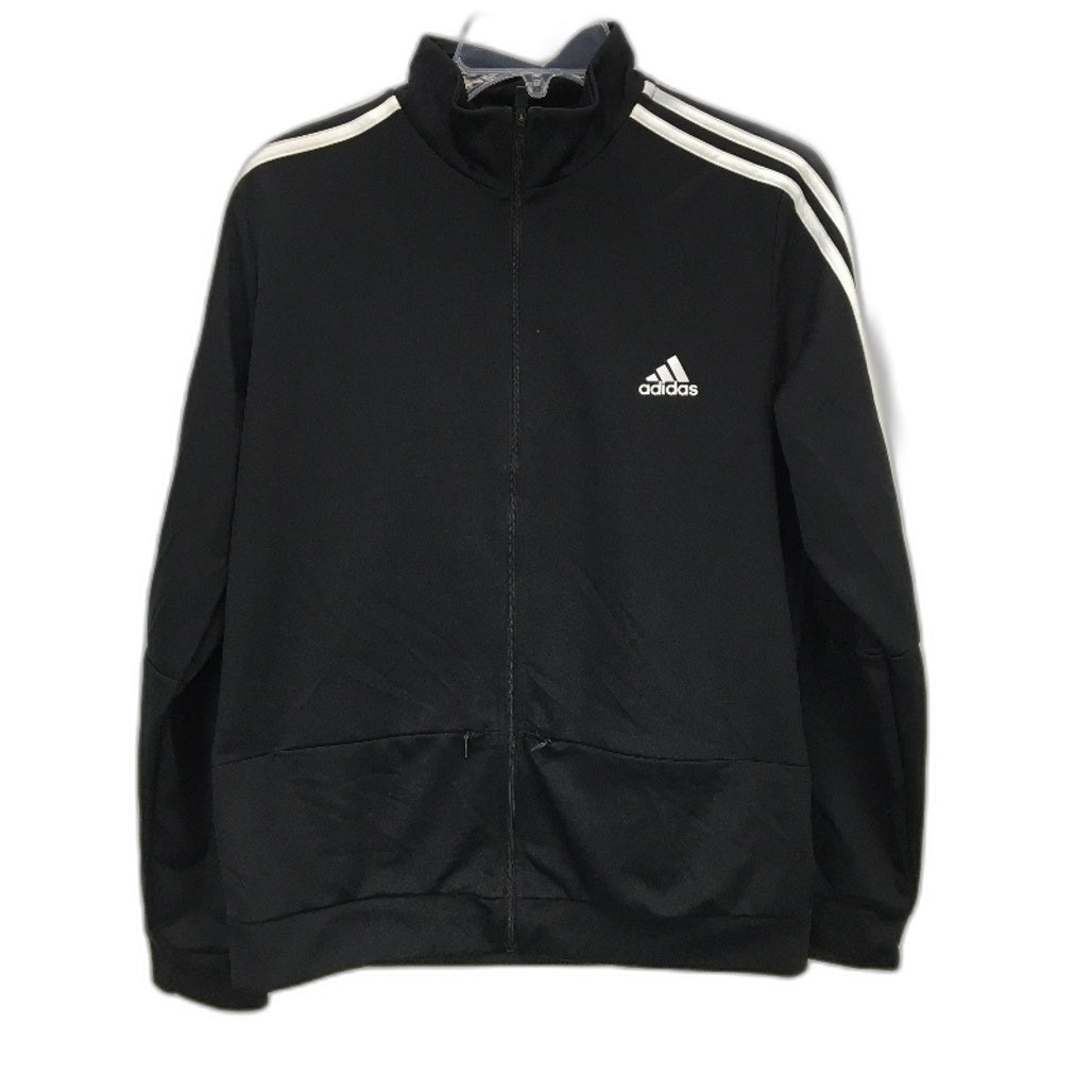 Adidas AeroReady Sereno Cut 3 Stripes Black Slim Fit Jacket Ladies Size Large
