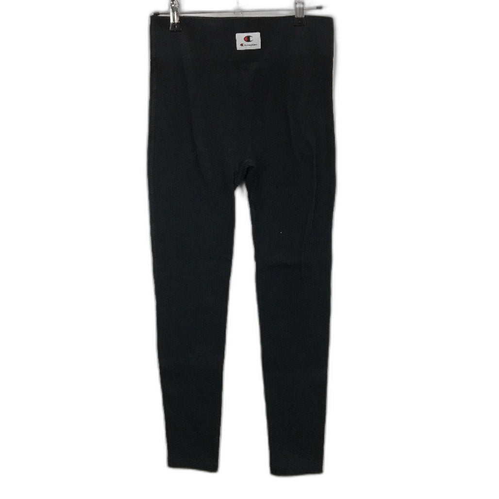 Champion Ribbed Tight Fit Stretch Black Leggings Ladies Size Large