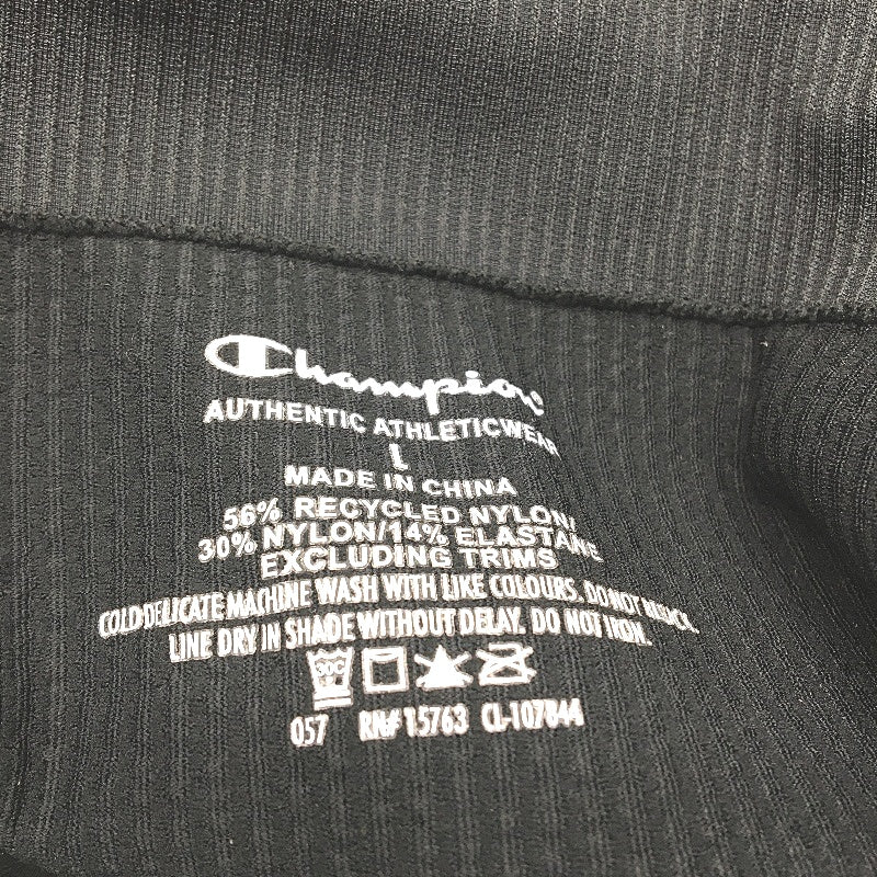 Champion Ribbed Tight Fit Stretch Black Leggings Ladies Size Large