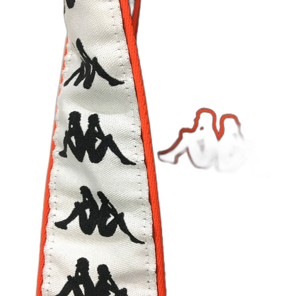 Kappa Logo Stripe Black Red Lined Pocketed High Rise Trackpants Ladies Sz Medium