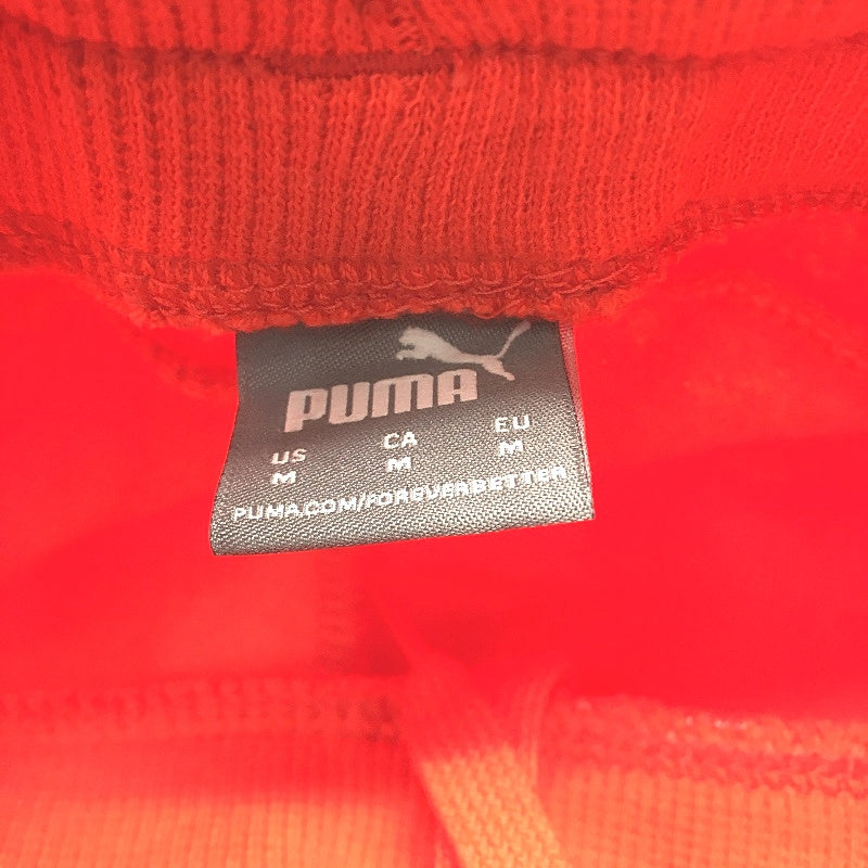 Puma Essentials Logo Blood Orange Fleece Sweatpants Ladies Size Medium