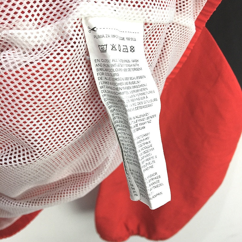 Puma Mesh Lined Red Colourblock Full Zip Track Jacket Mens Size Medium