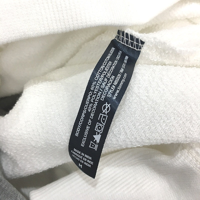 Tommy Hilfiger 2 Piece French Terry White Grey Pyjama Set Ladies Size Medium NEW