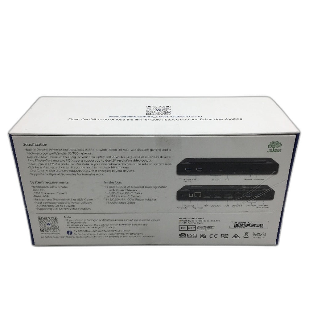 Wavlink USB C Dual 4K 100W Power Delivery Universal Docking Station DEMO