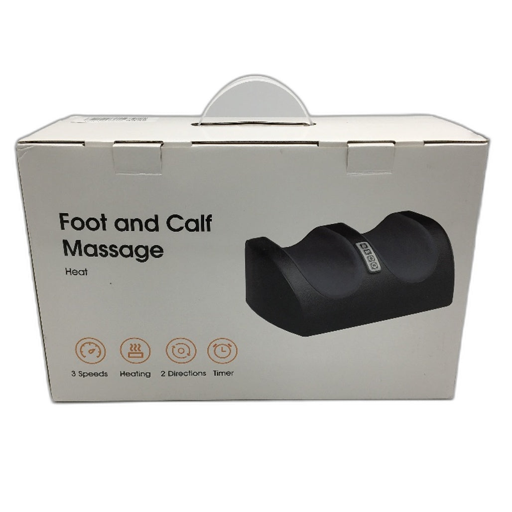 FM01 24W 3 Speed Shiatsu Black Open Foot and Calf Heated Massager NEW