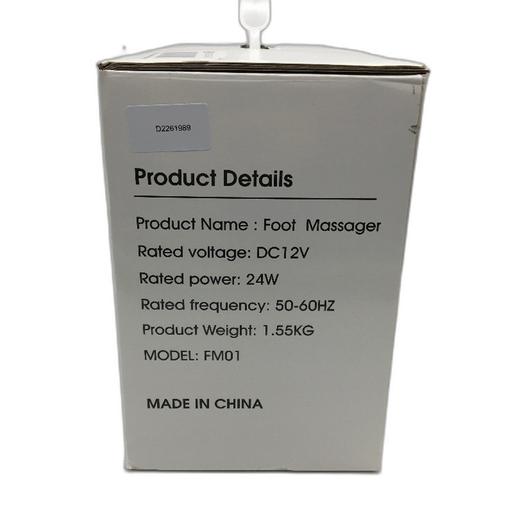 FM01 24W 3 Speed Shiatsu Black Open Foot and Calf Heated Massager NEW