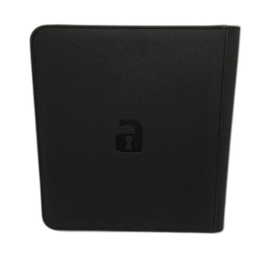 VaultX Exo-Tec 12 Pocket Sideloading Zip Binder 68x97mm in Black NEW