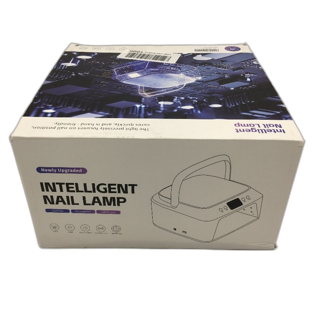 SNRQI Portable Intelligent Timed UV Nail Lamp with Hand Rest in White DEMO