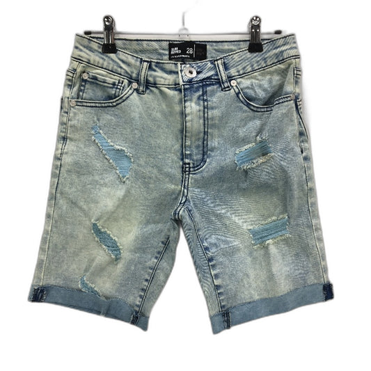 Jay Jays River Slim Ripped Faded Denim Blue Shorts Mens Size 28 NEW