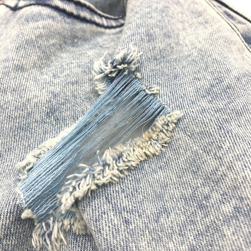 Jay Jays River Slim Ripped Faded Denim Blue Shorts Mens Size 28 NEW