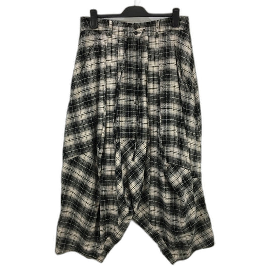 Et Al Yumiko Wool Blend Grey Black Plaid Baggy Drop Crotch Pants Ladies Size 2