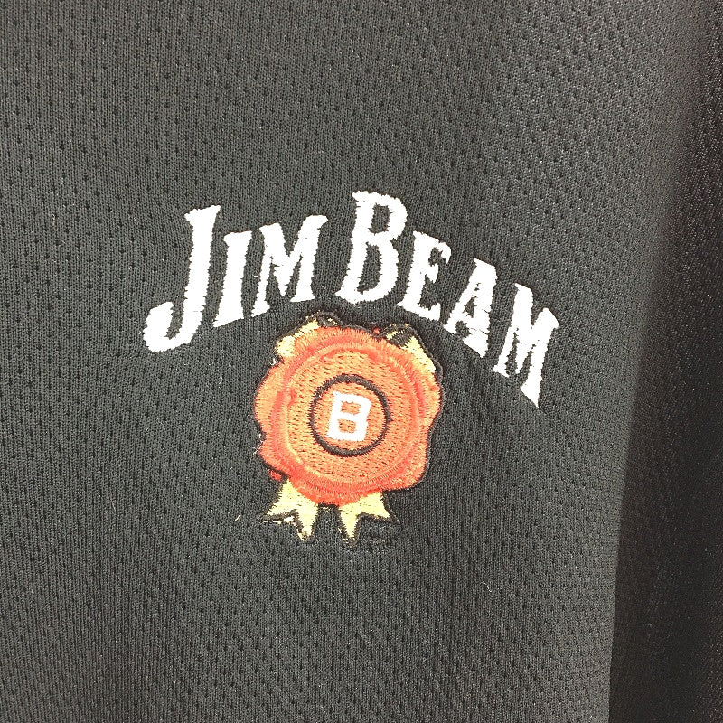 Nike Golf Jim Beam Patch Quarter Zip Black Cover Up Pullover Shirt Mens Size 2XL