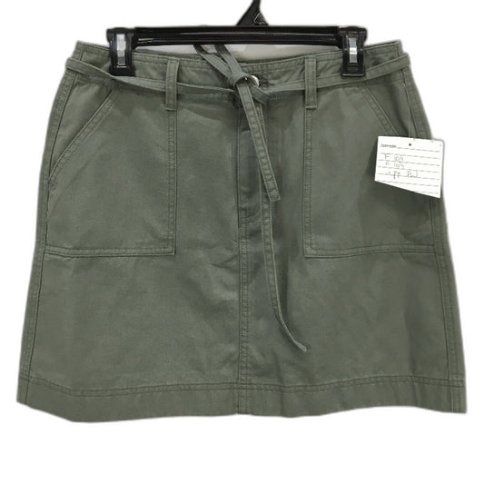 Grab Denim Sample High Rise Muted Khaki Green Mini Skirt Ladies Size AU 10 NEW