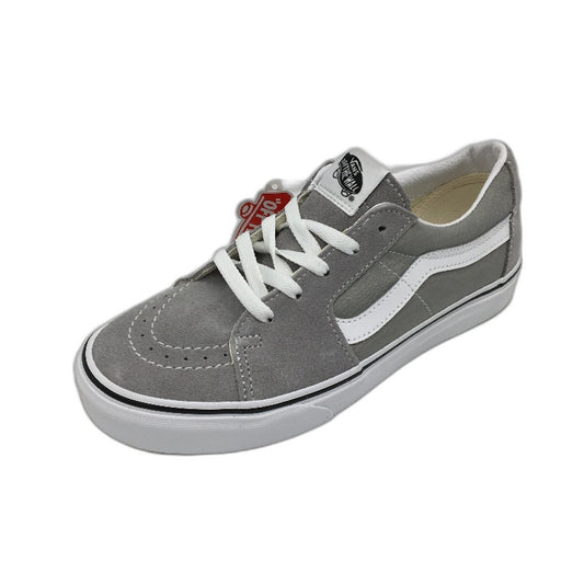 Vans Grey Canvas & Suede Sk8-Low Skate Sneakers Unisex US M7 L8.5 EU 39 NEW