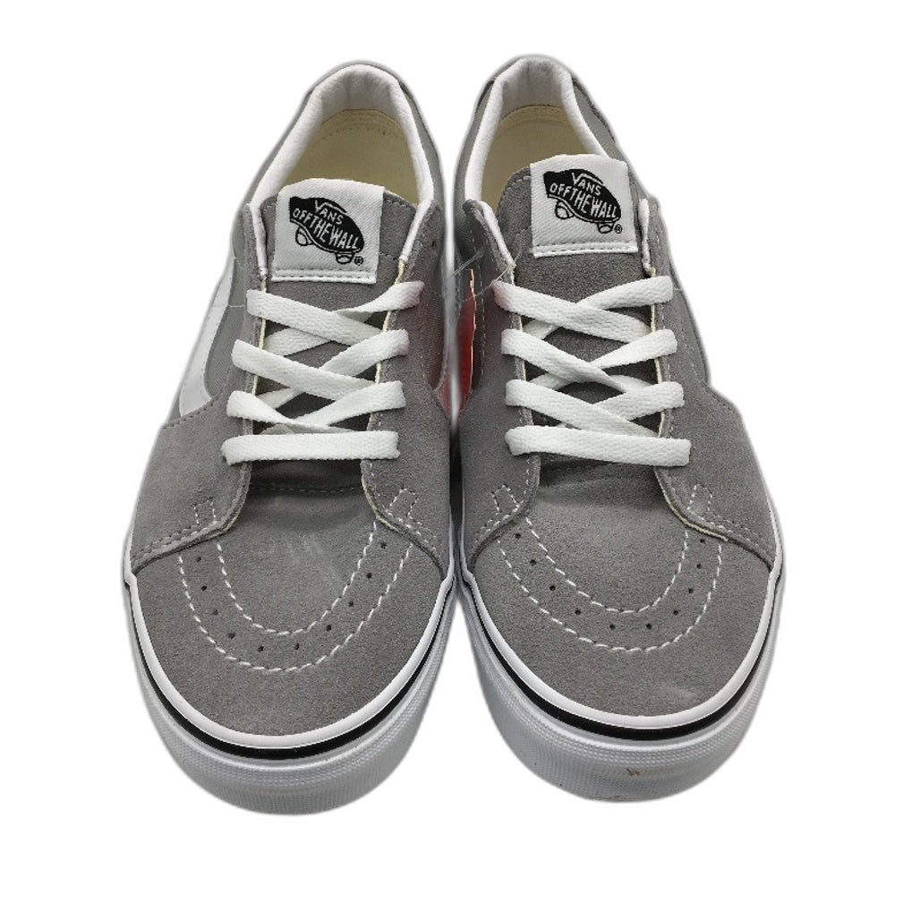 Vans Grey Canvas & Suede Sk8-Low Skate Sneakers Unisex US M7 L8.5 EU 39 NEW
