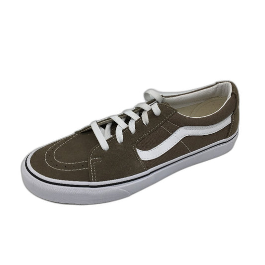 Vans Walnut Canvas & Suede Sk8-Low Skate Sneakers Mens Size US 11 EU 44.5 NEW