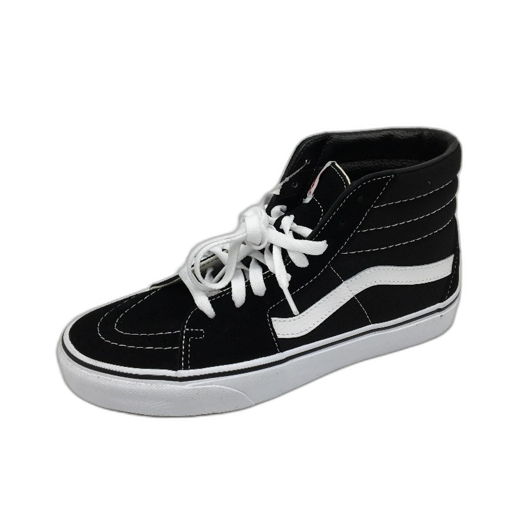 Vans Black & White Canvas Sk8-HI Skate Sneakers Unisex US Mens 7 L8.5 EU 39 NEW