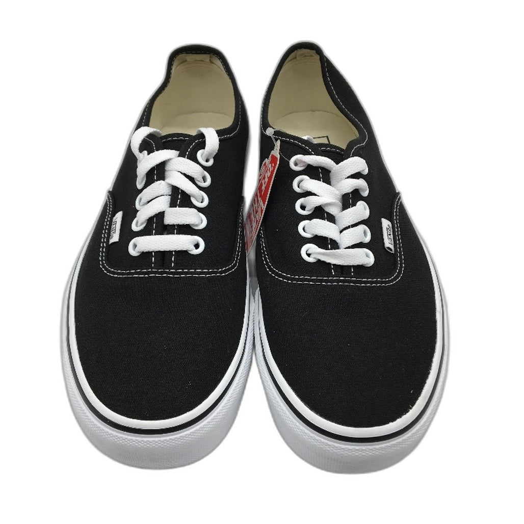 Vans Black Authentic Lace Up Low Top Skate Shoes Unisex US M8 L9.5 EU40 NEW