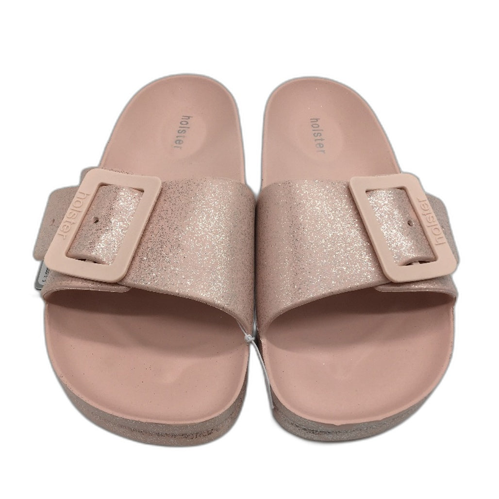 Holster Australia Blush Pink Solace Buckle Glitter Slide Ladies AU 8 EU 39 NEW