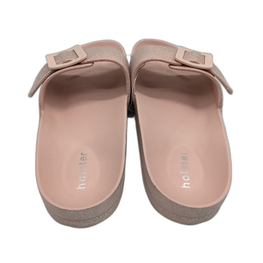 Holster Australia Blush Pink Solace Buckle Glitter Slide Ladies AU 9 EU 40 NEW