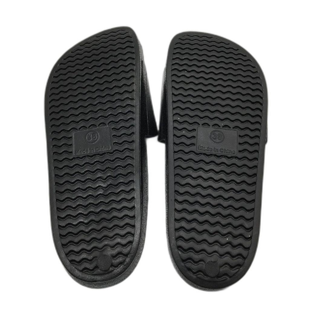 Holster Australia Black Solace Buckle Glitter Slide Sandal Ladies AU 7 EU 38 NEW