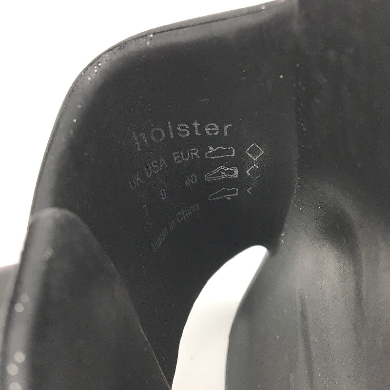 Holster Australia Black Solace Buckle Glitter Slide Sandal Ladies AU 9 EU 40 NEW