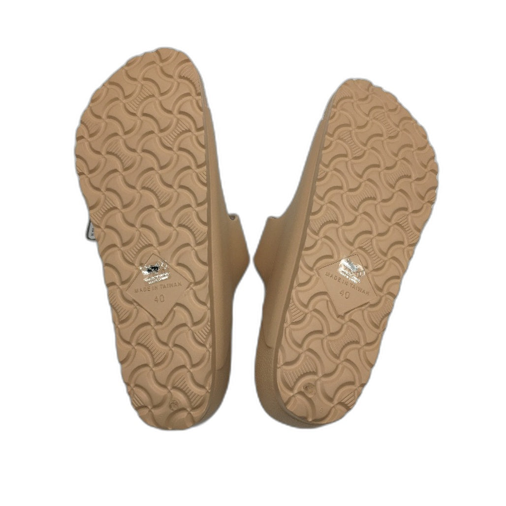 Holster Australia Tan Sundreamer Double Strap Slide Sandal Ladies AU 9 EU 40 NEW