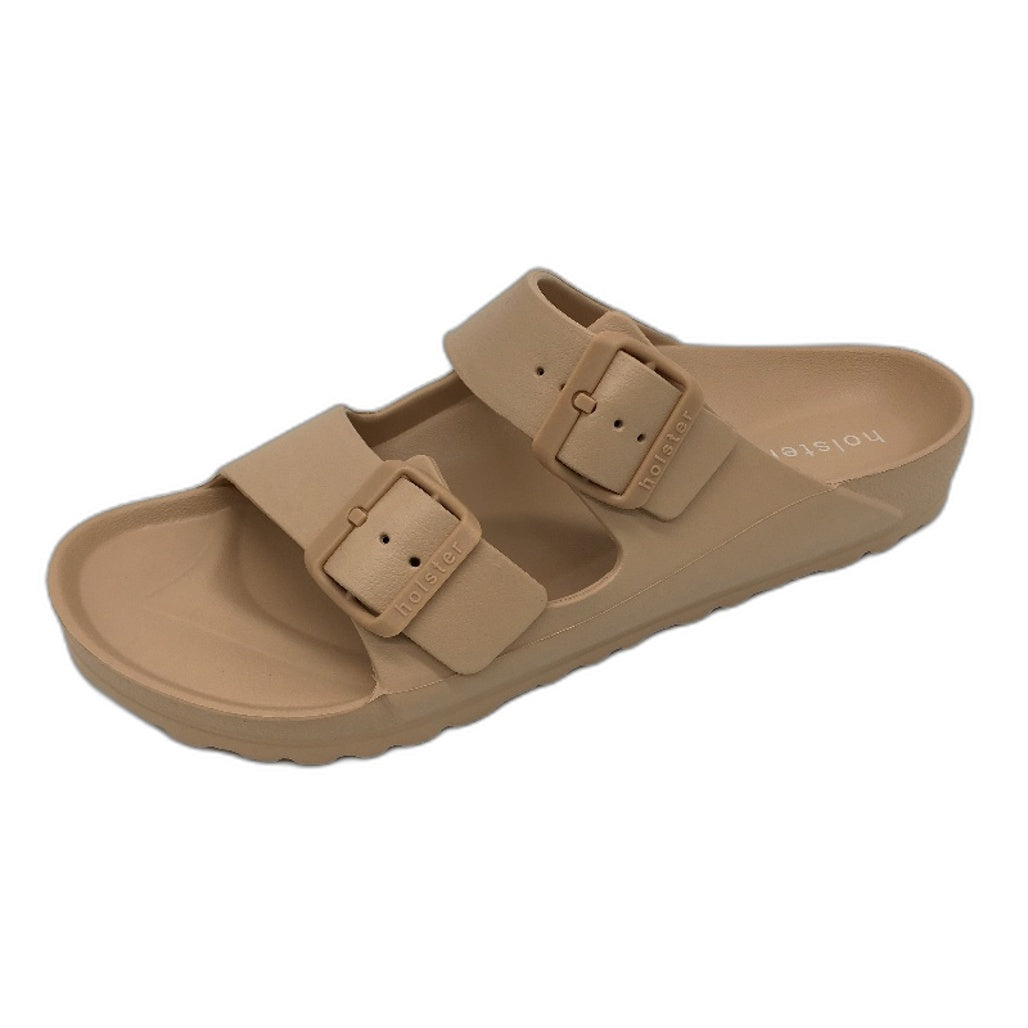 Holster Australia Tan Sundreamer Double Strap Slide Sandal Ladies AU10 EU 41 NEW