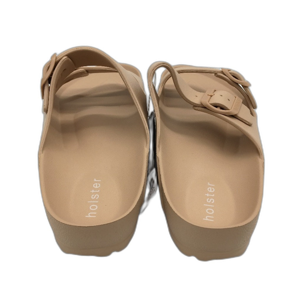 Holster Australia Tan Sundreamer Double Strap Slide Sandal Ladies AU11 EU 42 NEW