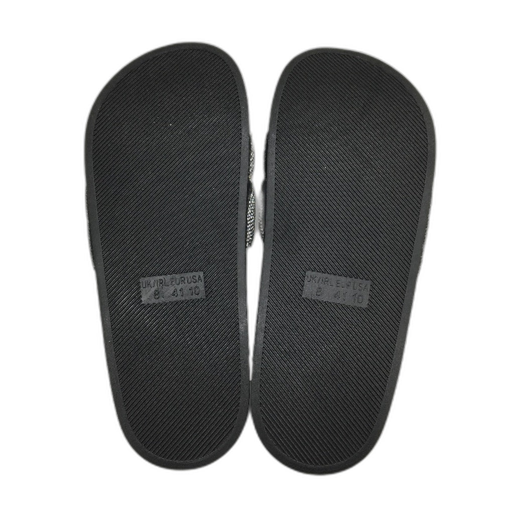 Holster Australia Sooth Black Glitter Detail Slide Sandals Ladies AU 9 EU 40 NEW