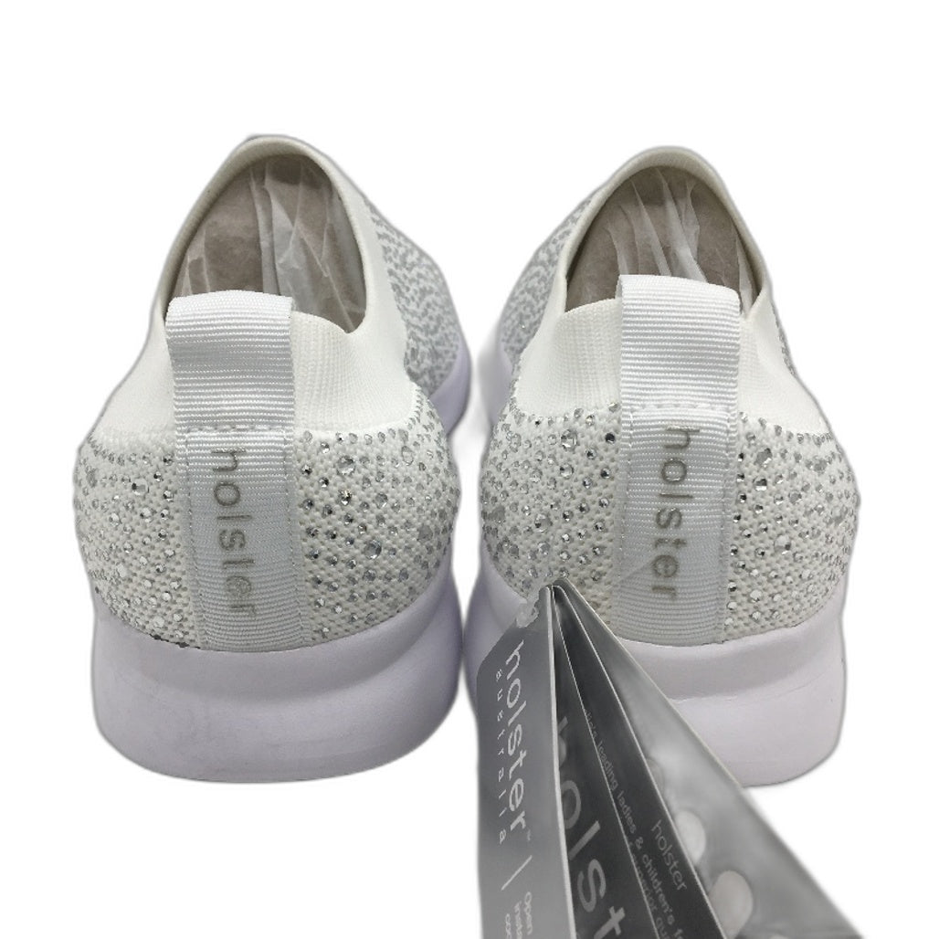Holster Australia Firefly Sparkle White Slip On Sneaker Ladies AU 6 EU 37 NEW