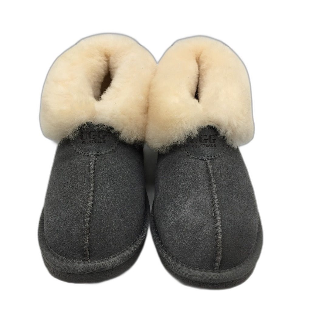 UGG 1978AUS Grey Australian Sheepskin Slipper Ladies SIze US 11 EU 42 NEW